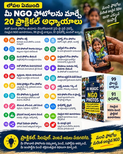 AI Magic for NGO Photos - Telugu