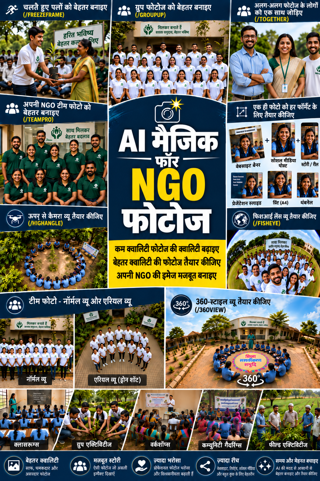 AI Magic for NGO Photos - Hindi